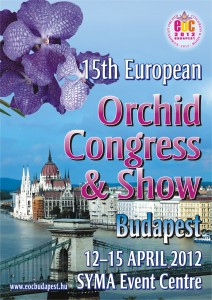 Orchidea kiállítás plakát -angol